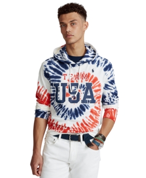 Polo Ralph Lauren Men's Team Usa Tie-Dye Hooded T-Shirt