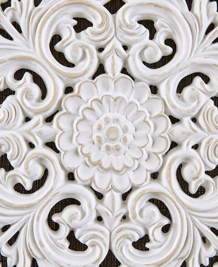 Madison Park Mandala Trinity 3D Embellished Canvas Art, 3 Piece Set