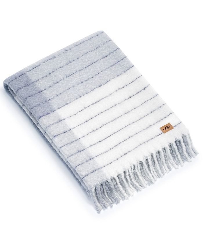 UGG® Lucia Plaid Fringed Throw, 50" x 70" & Reviews Blankets & Throws