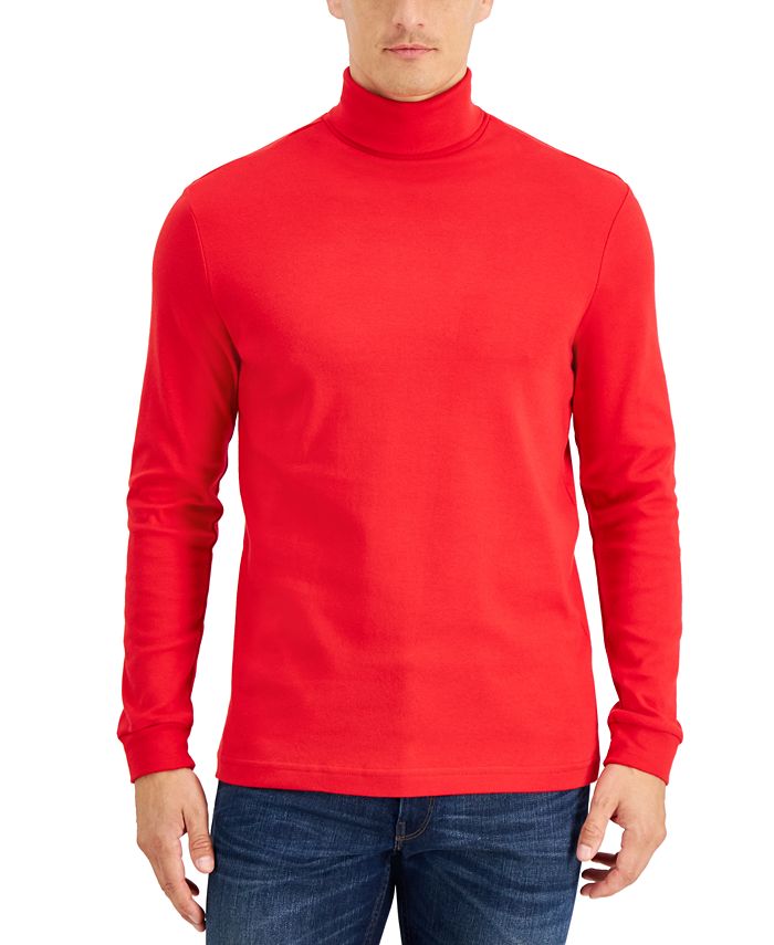 Club Room Men's Solid Turtleneck Shirt, Created for Macy's - Macy's