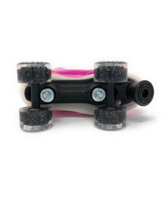 Chicago Pulse LED Light Up Quad Roller Skates, Pink - Size 8