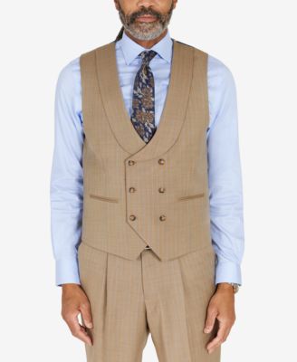 taupe suit vest