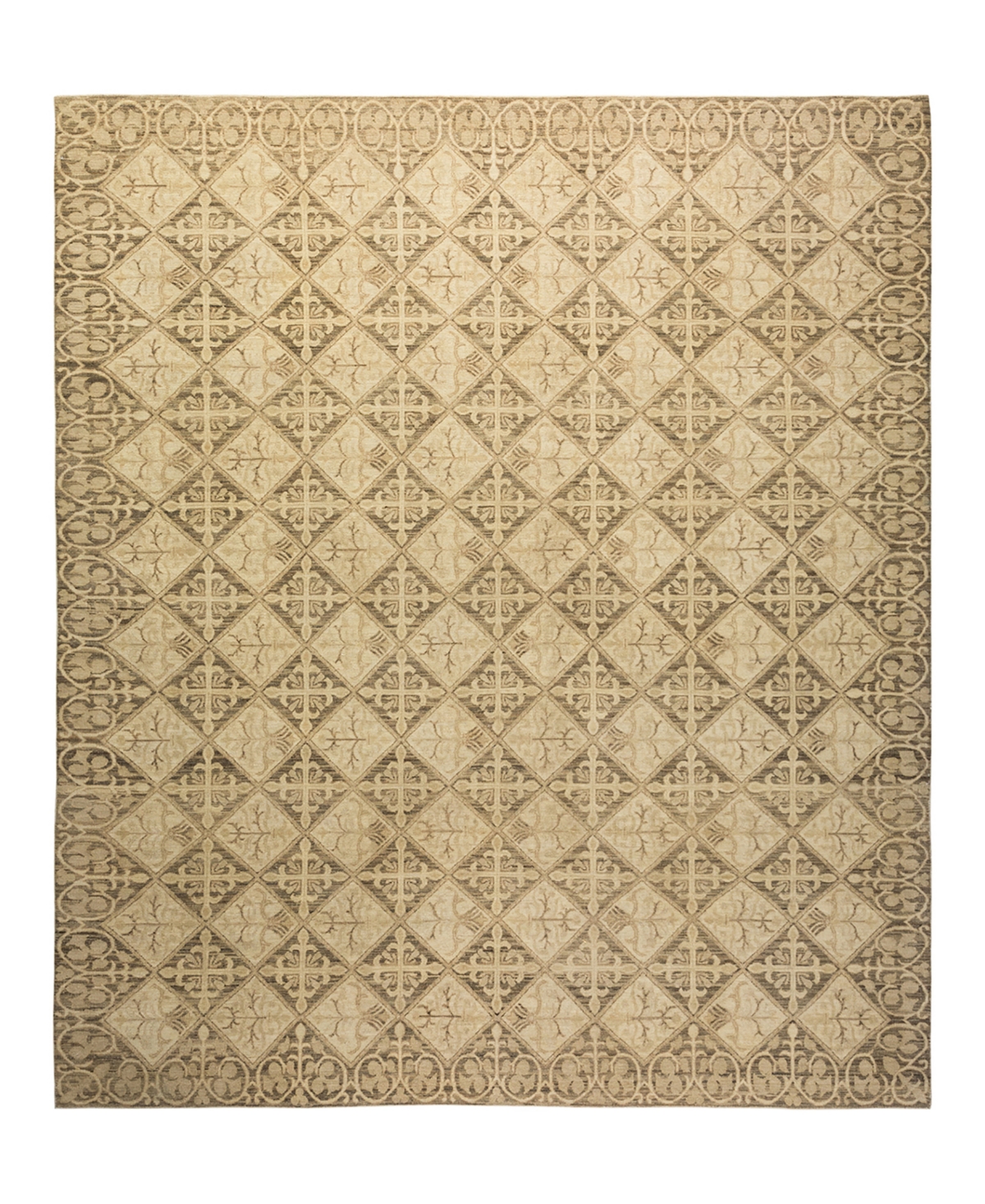 Closeout! Adorn Hand Woven Rugs Eclectic M1700 8'2in x 9'6in Rectangle Area Rug - Tan