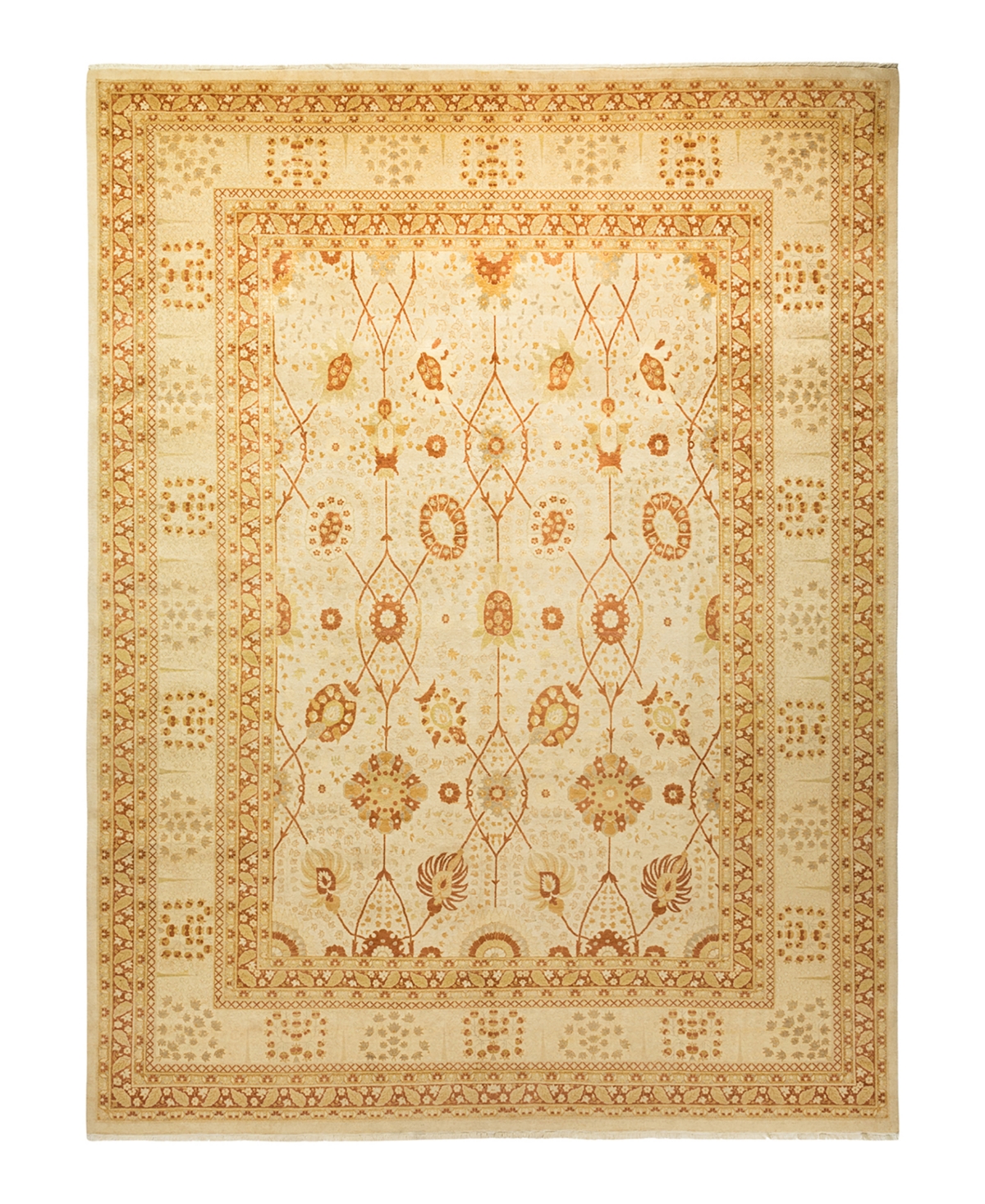 Closeout! Adorn Hand Woven Rugs Mogul M1503 9'4in x 12'2in Rectangle Area Rug - Ivory