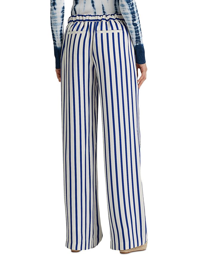 Lauren Ralph Lauren Striped Wide-Leg Pants - Macy's