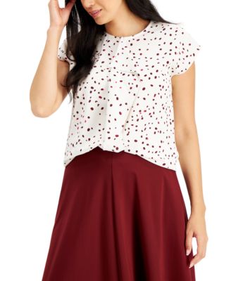 Alfani - Cascade Flounce Blouse