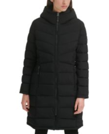 Hooded Stretch Puffer Coat, Created for Macy's