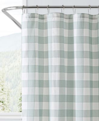 Cabin Plaid Cotton Shower Curtain, 72" x 72"