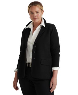 ralph lauren knit blazer womens