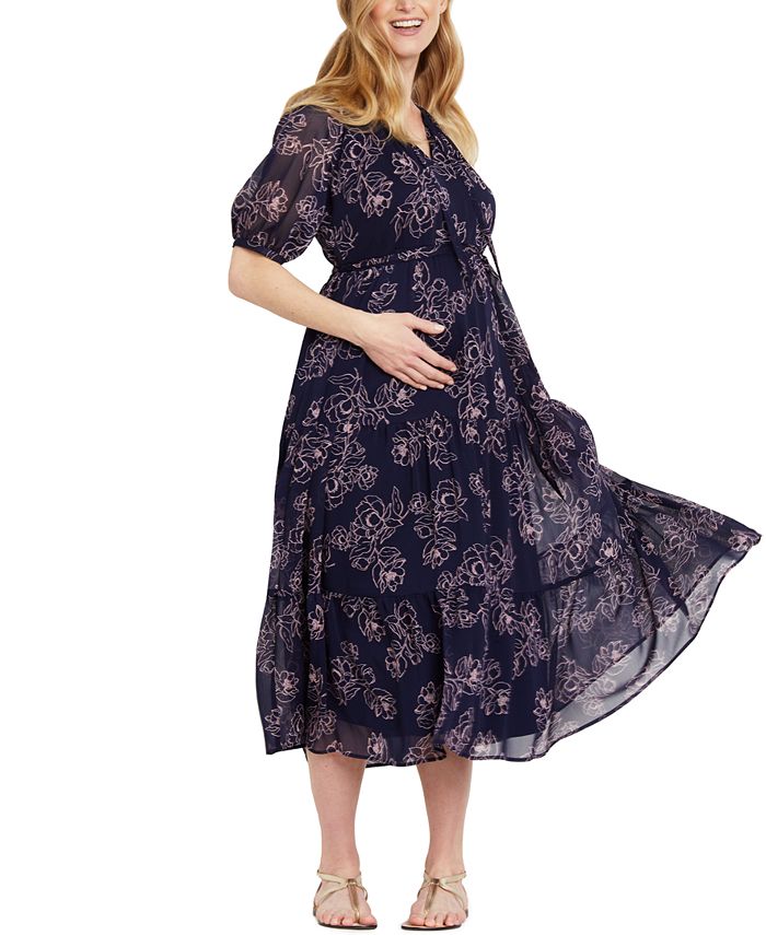 Motherhood Maternity PuffSleeve Maternity Dress Macy's