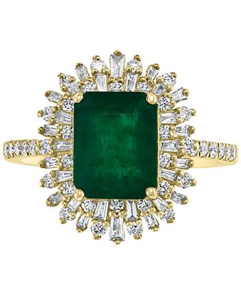EFFY Collection - Emerald (2-1/5 ct. t.w.) & Diamond (1/2 ct. t.w.) Ring in 14k Gold