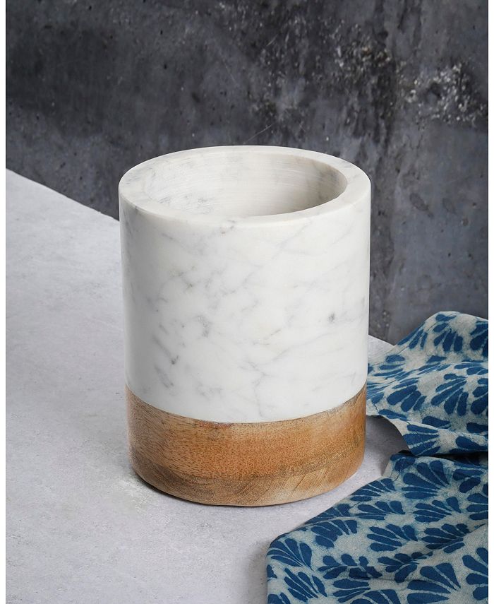 Gibson Laurie Gates Marble & Wood Tool Crock Macy's