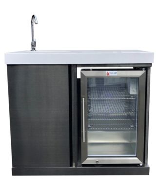 Mont Alpi Outdoor Kitchen Sink and Fridge