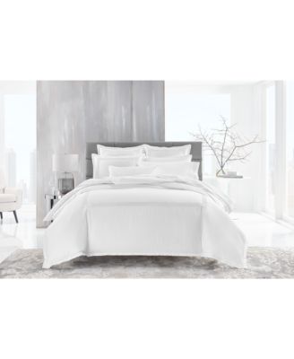 Chain Links Embroidery 100% Pima Cotton Duvet Cover Set, Full/Queen, Exclusively at Macy’s