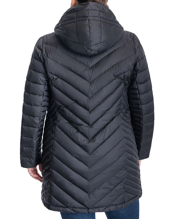 Michael Kors Women's Plus Size Hooded Packable Down Puffer Coat ...