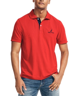 Nautica Men's Classic-Fit Solid Navtech Polo Shirt