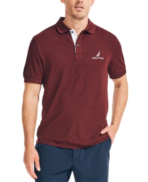 Nautica Men's Classic-Fit Solid Navtech Polo Shirt