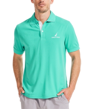 Nautica Men's Classic-Fit Solid Navtech Polo Shirt