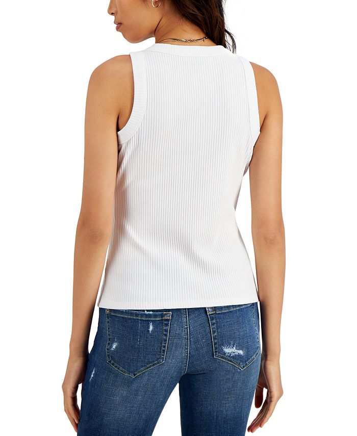 I.N.C. International Concepts Women's Ribbed Crewneck Tank, Created for ...