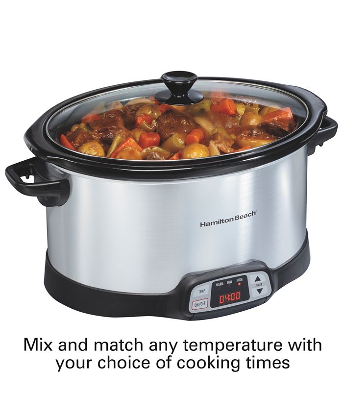 Hamilton Beach 8Qt. Programmable Countdown Slow Cooker Macy's