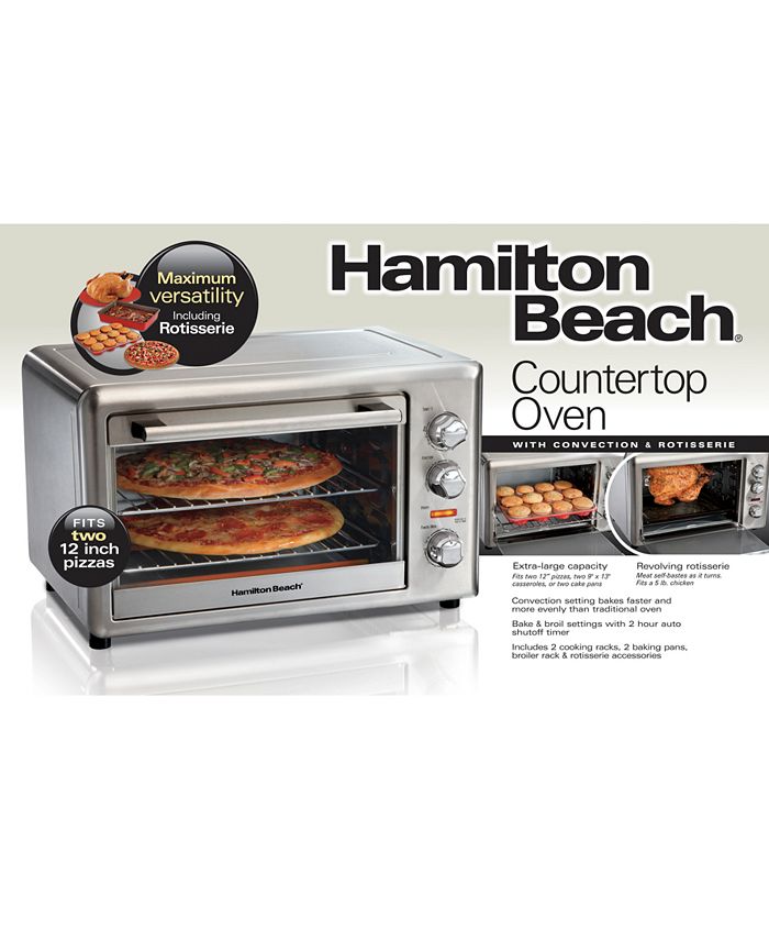 Hamilton Beach Countertop Oven with Convection & Rotisserie Macy's