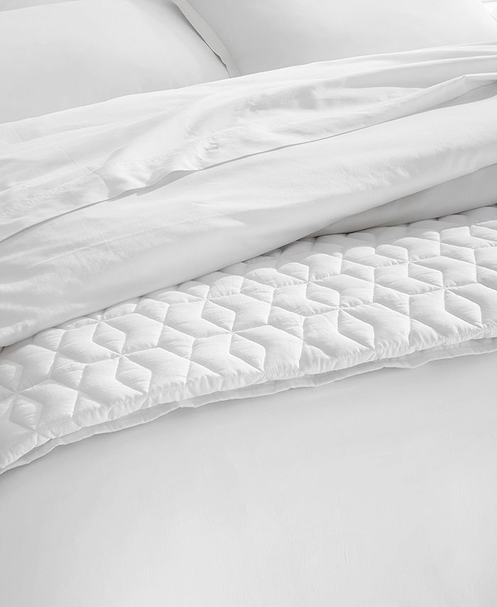 Oake Solid Reversible Cotton Tencel 3Pc. Comforter Set, Full/Queen