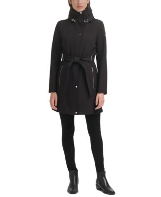 Calvin Klein - Hooded Belted Raincoat