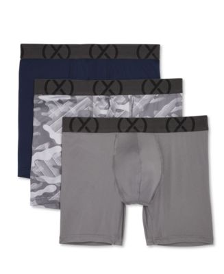 2(x)ist Men's (X) Sport 6-Pack Boxer Briefs - Moisture-Wicking, Cooling Fabric, Original Contour Pouch