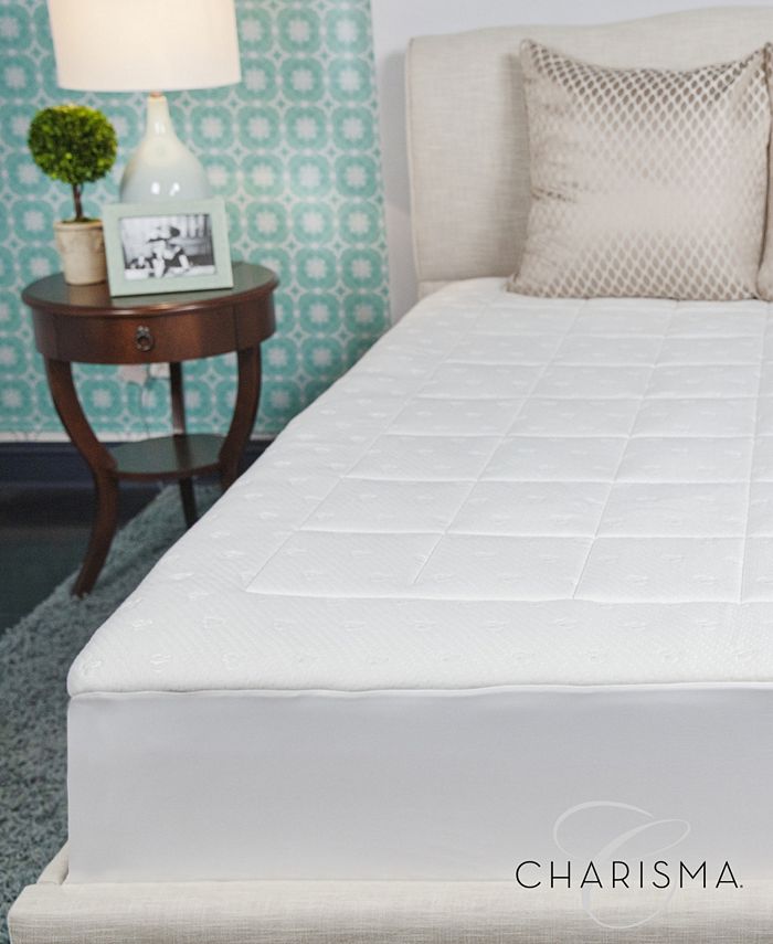 Charisma Luxury Memory Foam and Fiber Washable Mattress Pad, Twin XLong