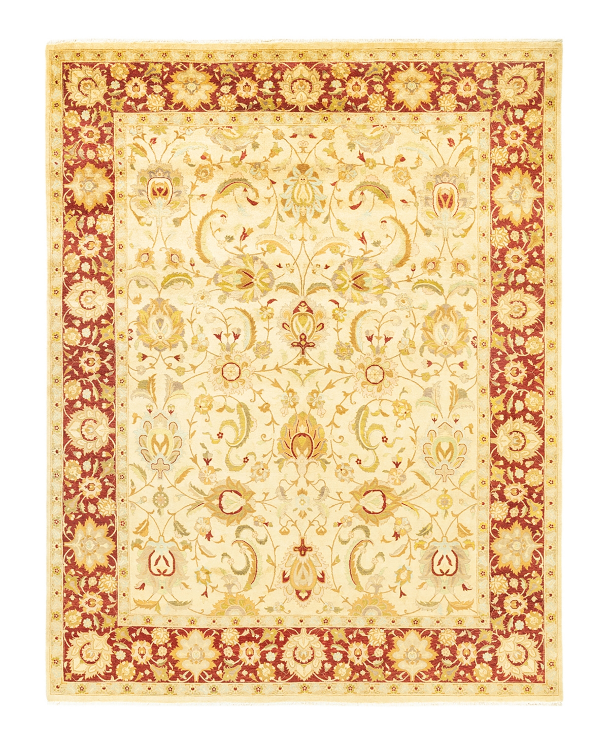 Closeout! Adorn Hand Woven Rugs Mogul M1422 7'10in x 10'5in Area Rug - Ivory