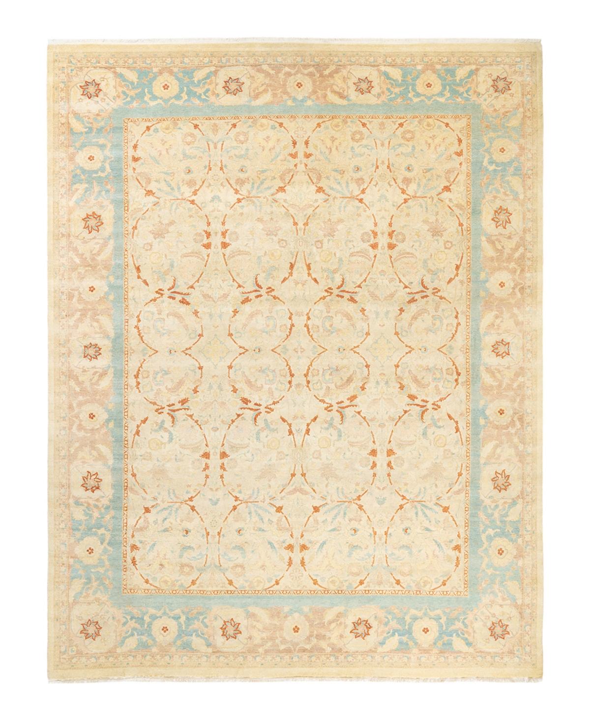 Closeout! Adorn Hand Woven Rugs Mogul M1598 8'3in x 10'9in Area Rug - Ivory