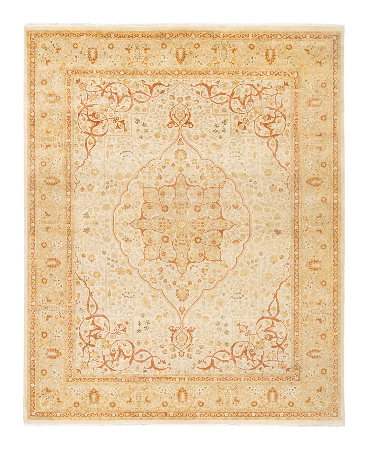 Closeout! Adorn Hand Woven Rugs Mogul M1598 8'2in x 10'4in Area Rug - Ivory