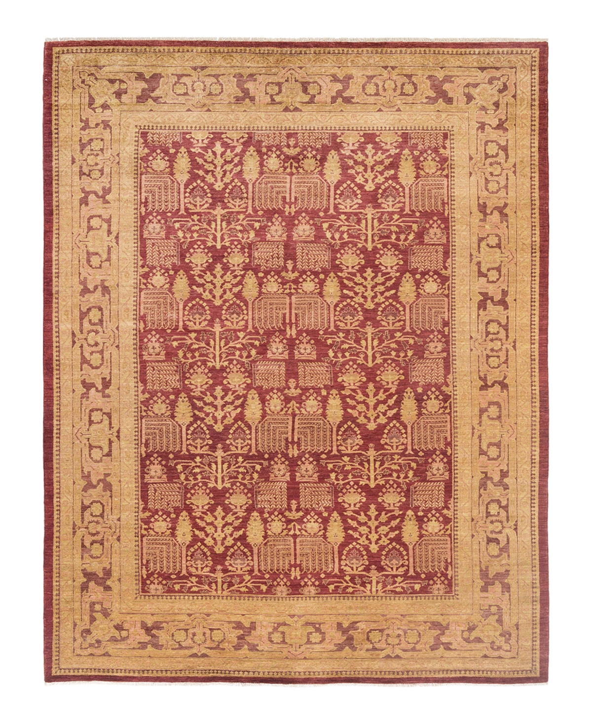 Closeout! Adorn Hand Woven Rugs Eclectic M1461 9'2in x 12' Area Rug - Rust