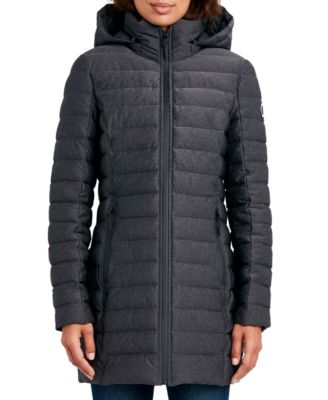 Hooded Stretch Packable Puffer Coat