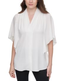 Draped V-Neck Top