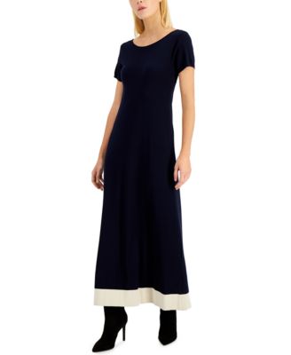 Weekend Max Mara - Contrast-Hem Papaile Maxi Dress