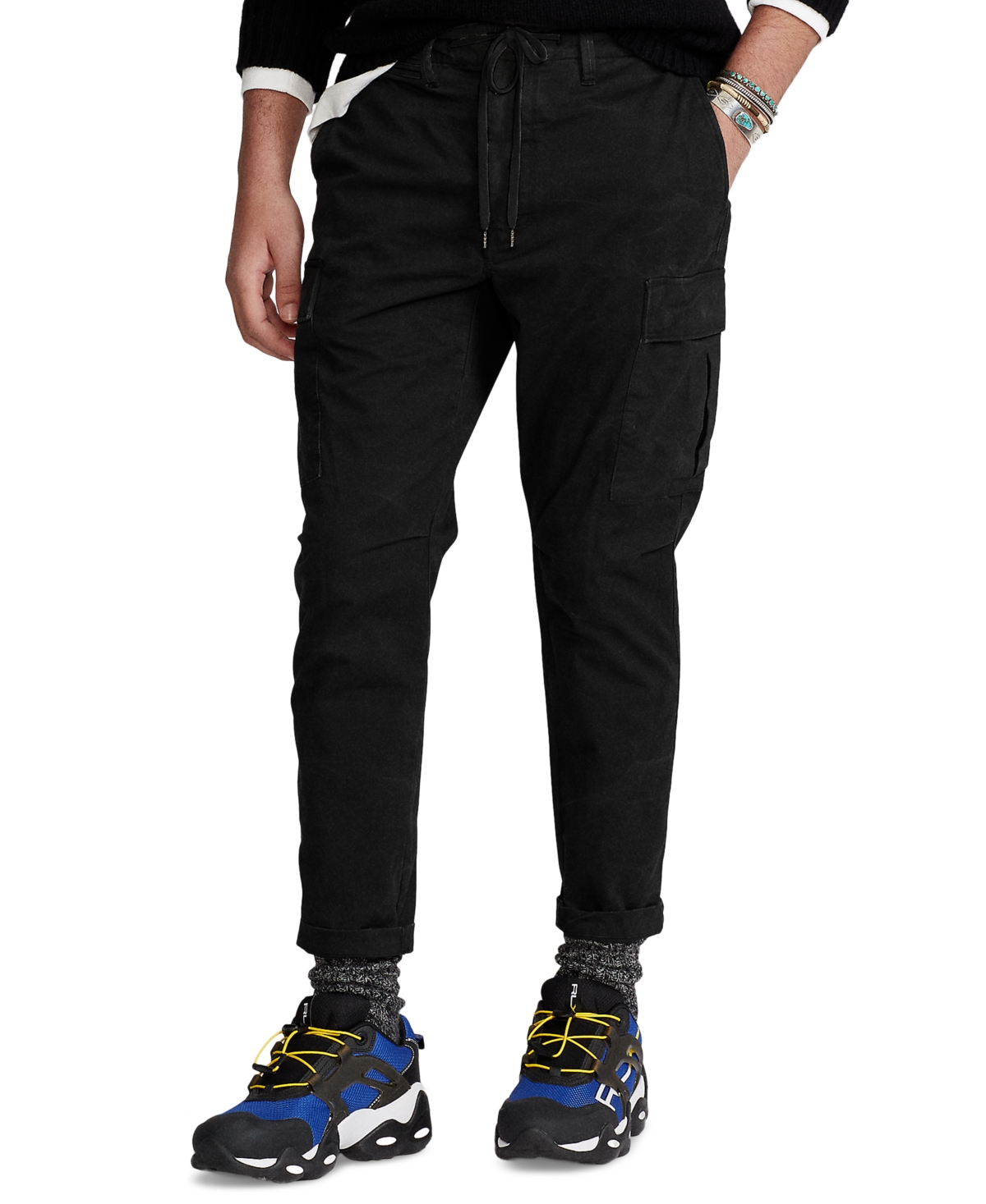 Polo Ralph Lauren Stretch Slim Fit Twill Cargo Pant In Polo Black