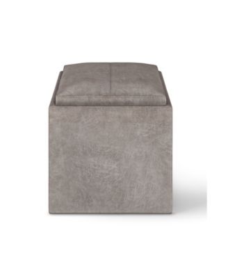 Rockwood Cube Storage Ottoman with Tray