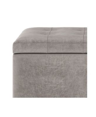 Cosmopolitan Contemporary Rectangle Storage Ottoman