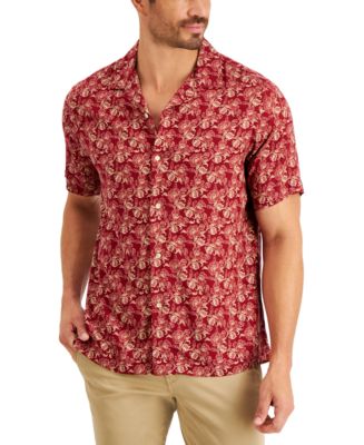 Club Room Men's Hidden Garden Floral-Print Shirt, Created for Macy's ...