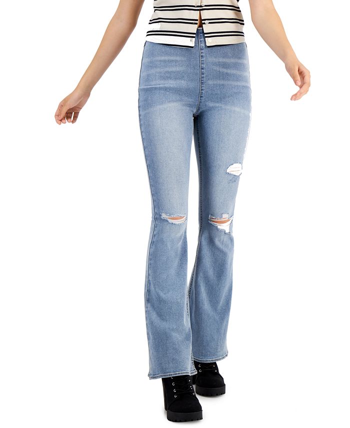 Tinseltown Juniors' PullOn Flare Jeans Macy's