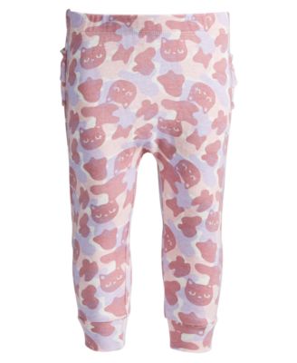 First Impressions - Baby Girls Cat Camo Jogger Pants