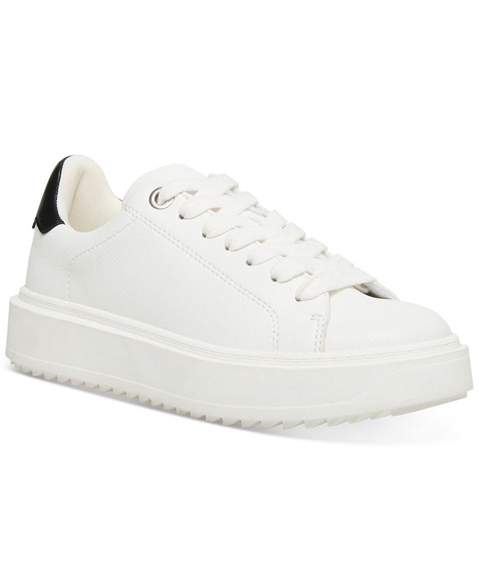 Copiar linda repetición Steve Madden Women's Charlie Treaded Lace-Up Sneakers - Macy's