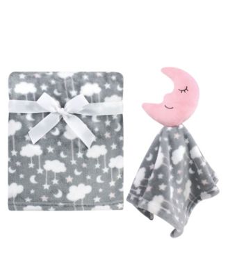 Girls Plush Blanket with Security Blanket