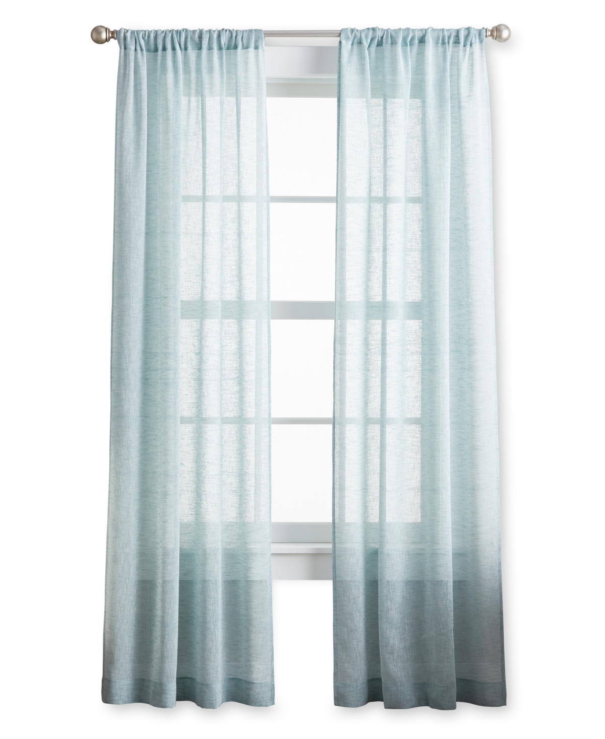 Curtainworks Pandora Sheer 63" x 38" Pole Top Panel, Set of 2