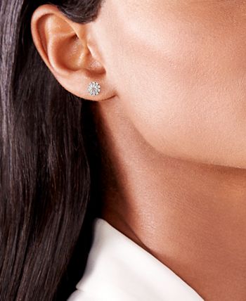 De Beers Forevermark - Diamond Halo Stud Earrings (1 ct. t.w.) in 14k White Gold