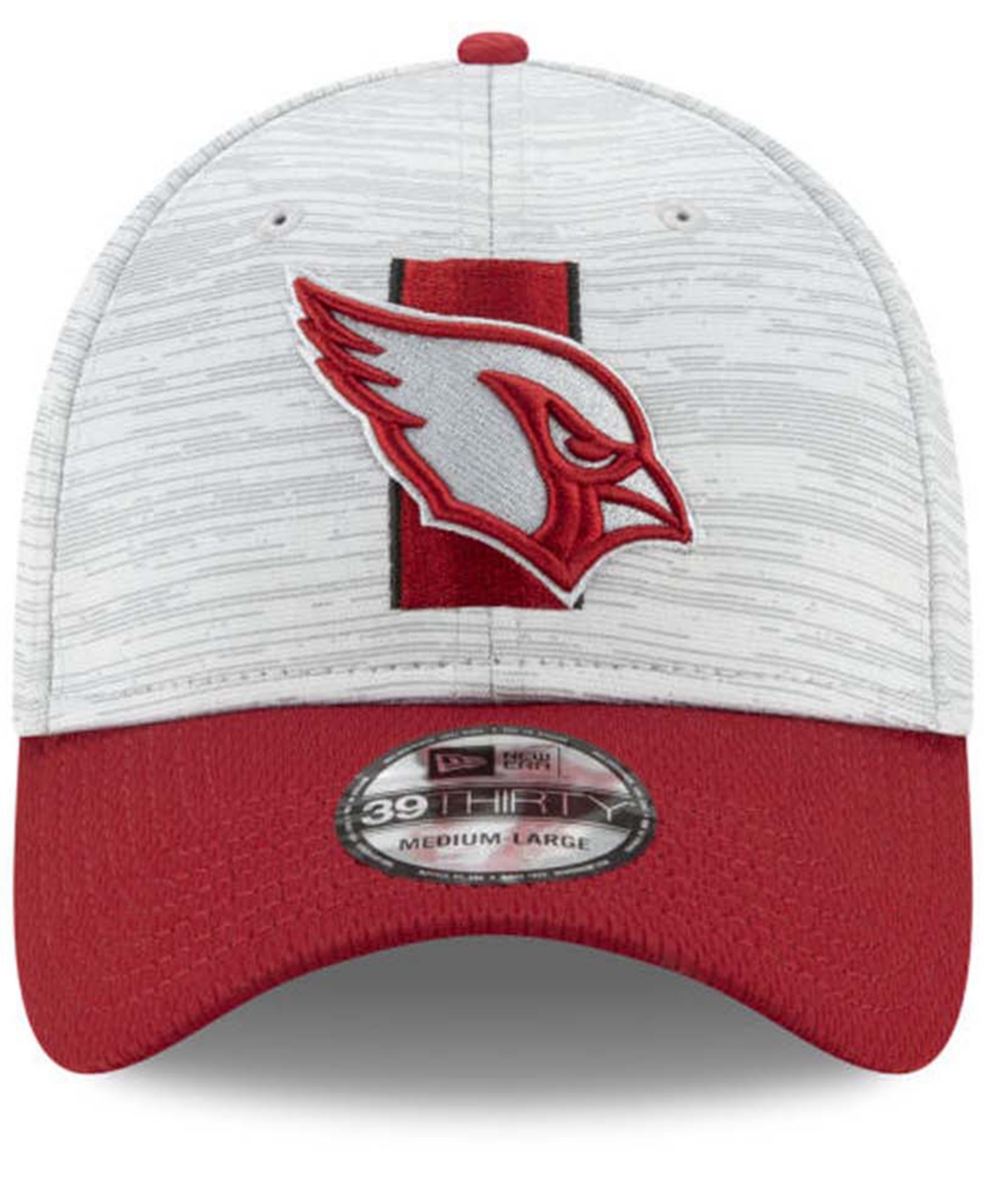 Shop New Era Arizona Cardinals 2021 Training 39thirty Cap In Gray,red