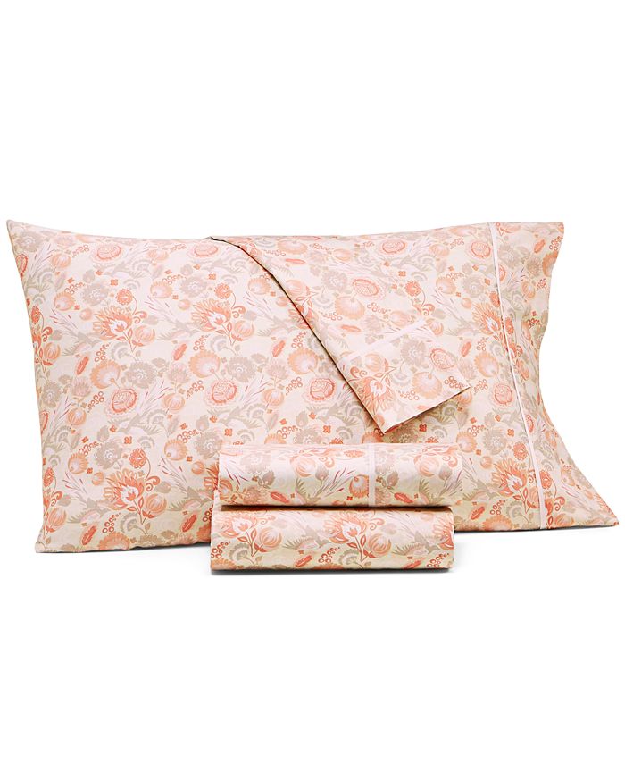 Whim by Martha Stewart Novelty Print Full 4pc Sheet Set, 250 Thread