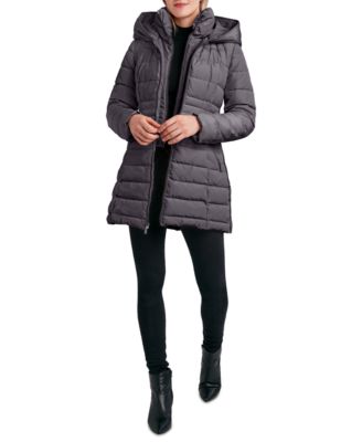 laundry black puffer coat