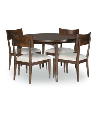 Savoy 5pc Dining Set (Round Table & 4 Side Chairs) - Macy's